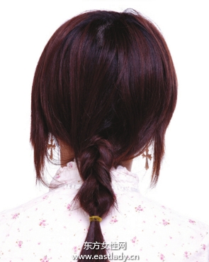 辮子的編法圖解之自然隨性反編辮