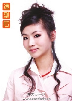 浪漫優(yōu)稚卷發(fā)發(fā)型當(dāng)宴會中的公主