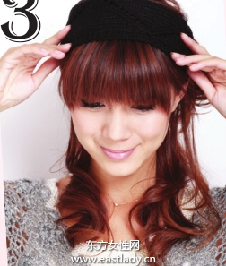 娃娃式混合長卷發(fā)給人嫻靜淑女感覺