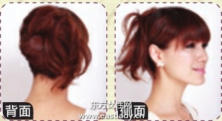 層次感單側(cè)辮營造親巧感