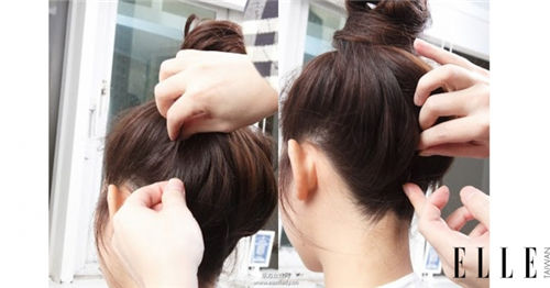 丸子頭的扎法圖解 越隨性越自然有型