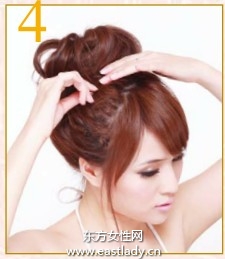 十秒種打造圓潤莊重盤發(fā)發(fā)型