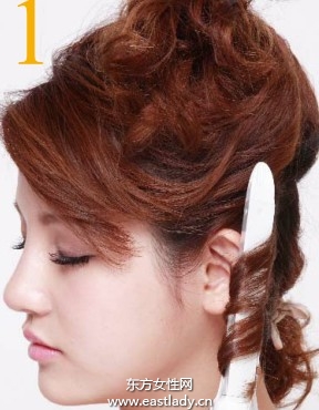 三角形電卷發(fā)棒打造富有立體感短發(fā)造型