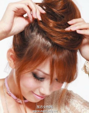 螺旋絲巾高盤發(fā)變身名模氣質