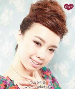 2013最新蓬松高盤發(fā)造型 給人瀟灑不拘一格之感