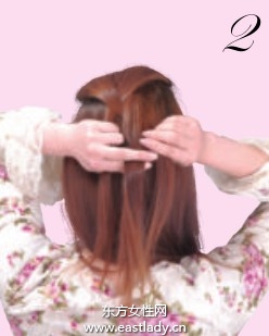 柔美俏皮三股辮散發(fā)端莊大氣氣質