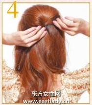 束發(fā)+分區(qū)讓你變飄逸發(fā)型