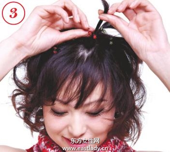 彩色小夾子打造時尚靚麗發(fā)型