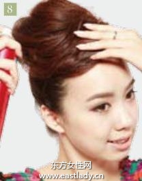 2013最新蓬松高盤發(fā)造型 給人瀟灑不拘一格之感