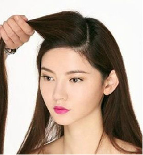 2013新款法式麻花辮的編法大方得體