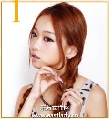 中分盤發(fā)發(fā)型很有公主范