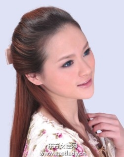 柔美俏皮三股辮散發(fā)端莊大氣氣質