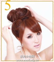 十秒種打造圓潤莊重盤發(fā)發(fā)型