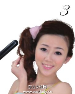 絲巾搭配隱形發(fā)卡可愛感十足