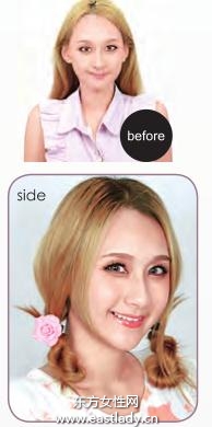 清純可愛長發(fā)大辮子的編法