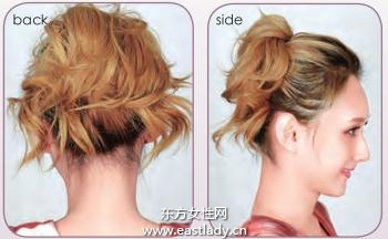 適合卷發(fā)美女的馬尾發(fā)型造型