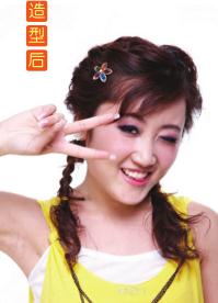 三股辮+裝飾發(fā)夾打造時(shí)尚潮流發(fā)型