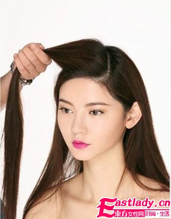 2013新款法式麻花辮的編法大方得體