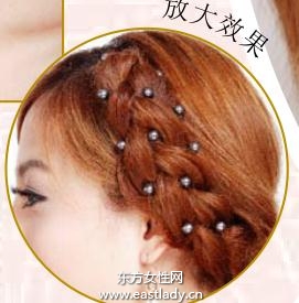 二分之一麻花辮劉海打造可愛(ài)風(fēng)格