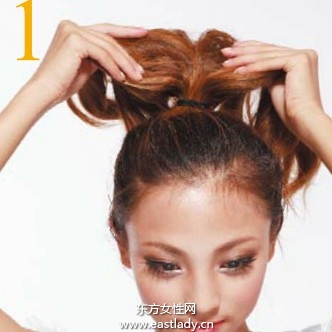 2013新款馬尾辮的扎法圖解