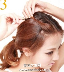 旋擰發(fā)固定劉海展現(xiàn)成熟女人味