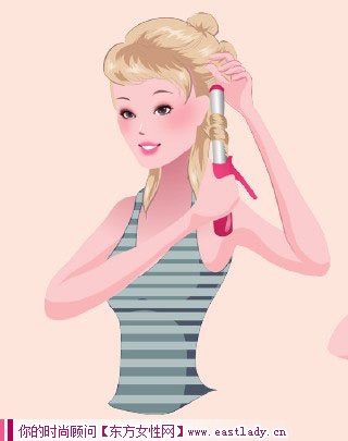 DIY俏麗卷發(fā)發(fā)型 做時(shí)尚俏佳人