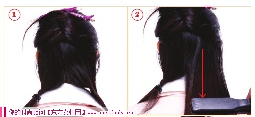 在家輕松燙出直發(fā)發(fā)型造型效果