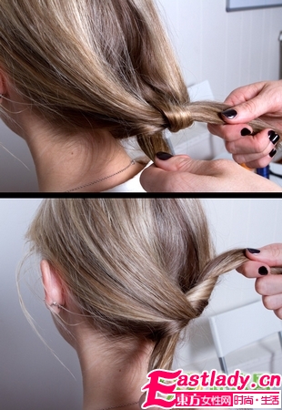 雙結 發(fā)髻的盤法步驟