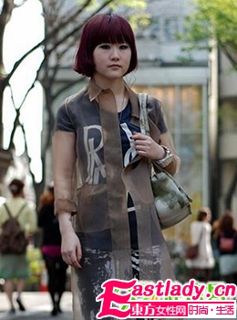 日系發(fā)型街拍 獨創(chuàng)個性發(fā)型