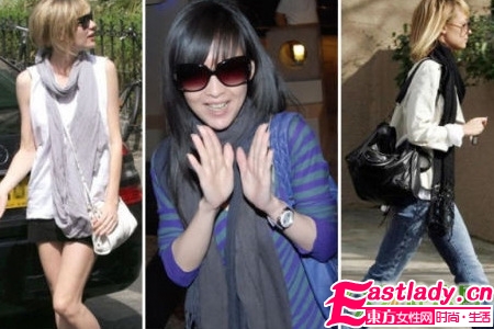 09秋冬時尚風(fēng) 發(fā)型圍巾的絕配