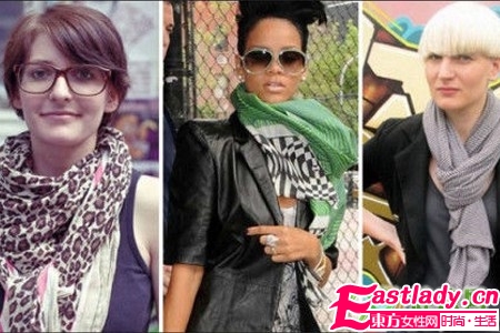 09秋冬時(shí)尚風(fēng) 發(fā)型圍巾的絕配