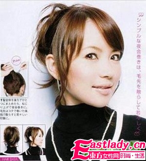 09冬季最新OL韓式盤發(fā)DIY