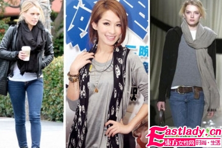 09秋冬時尚風(fēng) 發(fā)型圍巾的絕配