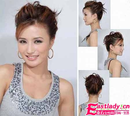 冬季雅致韓式盤發(fā)步驟圖解