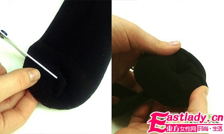 用廢舊絲襪扎出蓬松飽滿的圓發(fā)髻