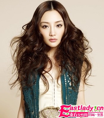 發(fā)型DIY 李小璐式浪漫大波卷