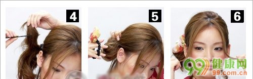 中短發(fā)怎么扎歪發(fā)髻好看