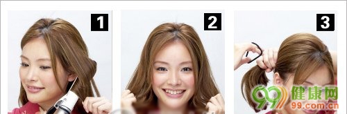 中短發(fā)怎么扎歪發(fā)髻好看