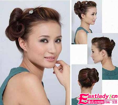 冬季雅致韓式盤發(fā)步驟圖解