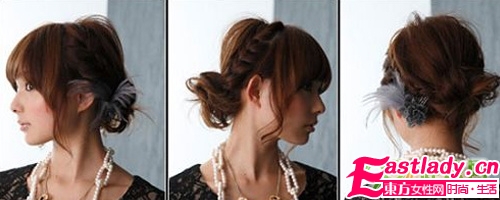 DIY華麗感嫵媚新年韓式盤發(fā)