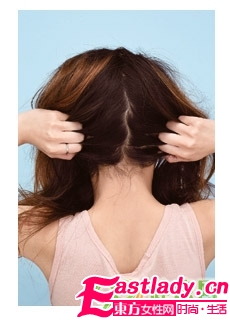 DIY速成韓式可愛(ài)盤發(fā)步驟圖解