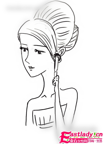 凸顯高貴 婉約韓式新娘盤(pán)發(fā)