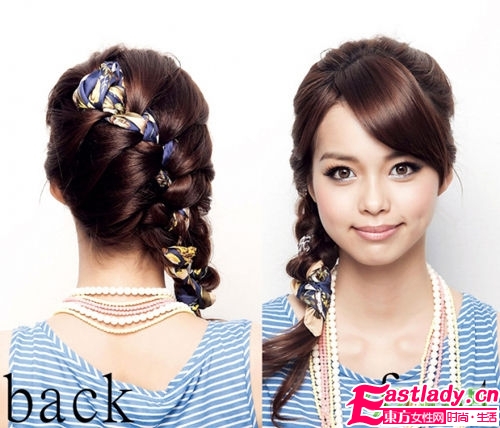 秋季發(fā)型 2款復(fù)古風(fēng)絲巾系發(fā)