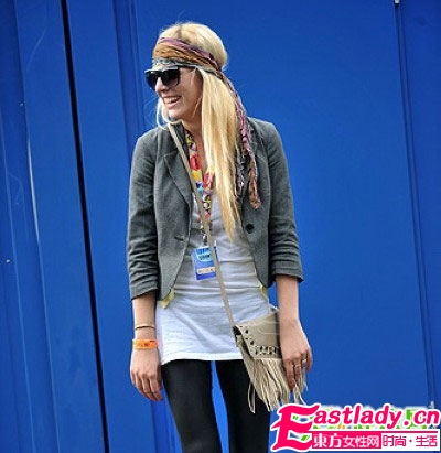 歐美街拍 圍巾發(fā)型時(shí)尚巧搭