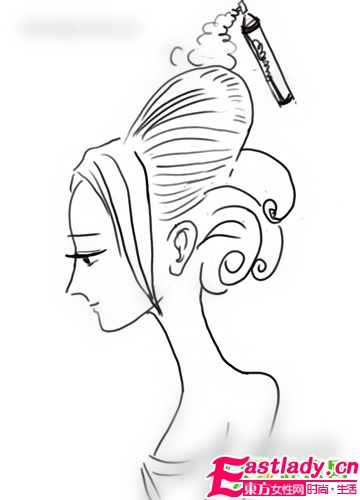 凸顯高貴 婉約韓式新娘盤(pán)發(fā)