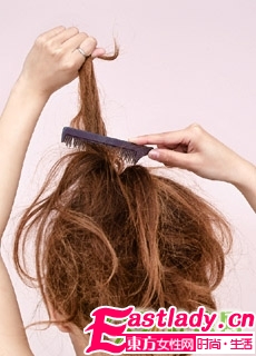 DIY速成韓式可愛盤發(fā)步驟圖解