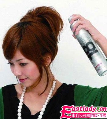 最實用花苞頭盤發(fā)步驟圖解