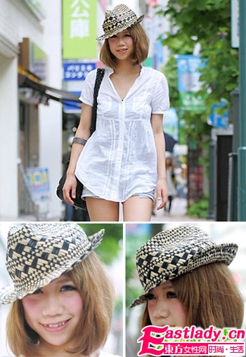 妙招發(fā)型帽子配讓你告別"大餅?zāi)?amp;quot;