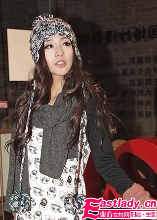 甜美過新年 帽子變發(fā)型點(diǎn)睛之筆