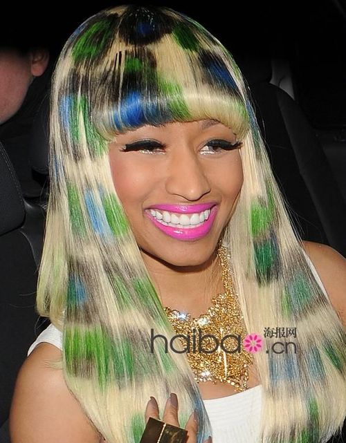 學明星DIY彩虹式挑染發(fā) 出位發(fā)色吸引眼球